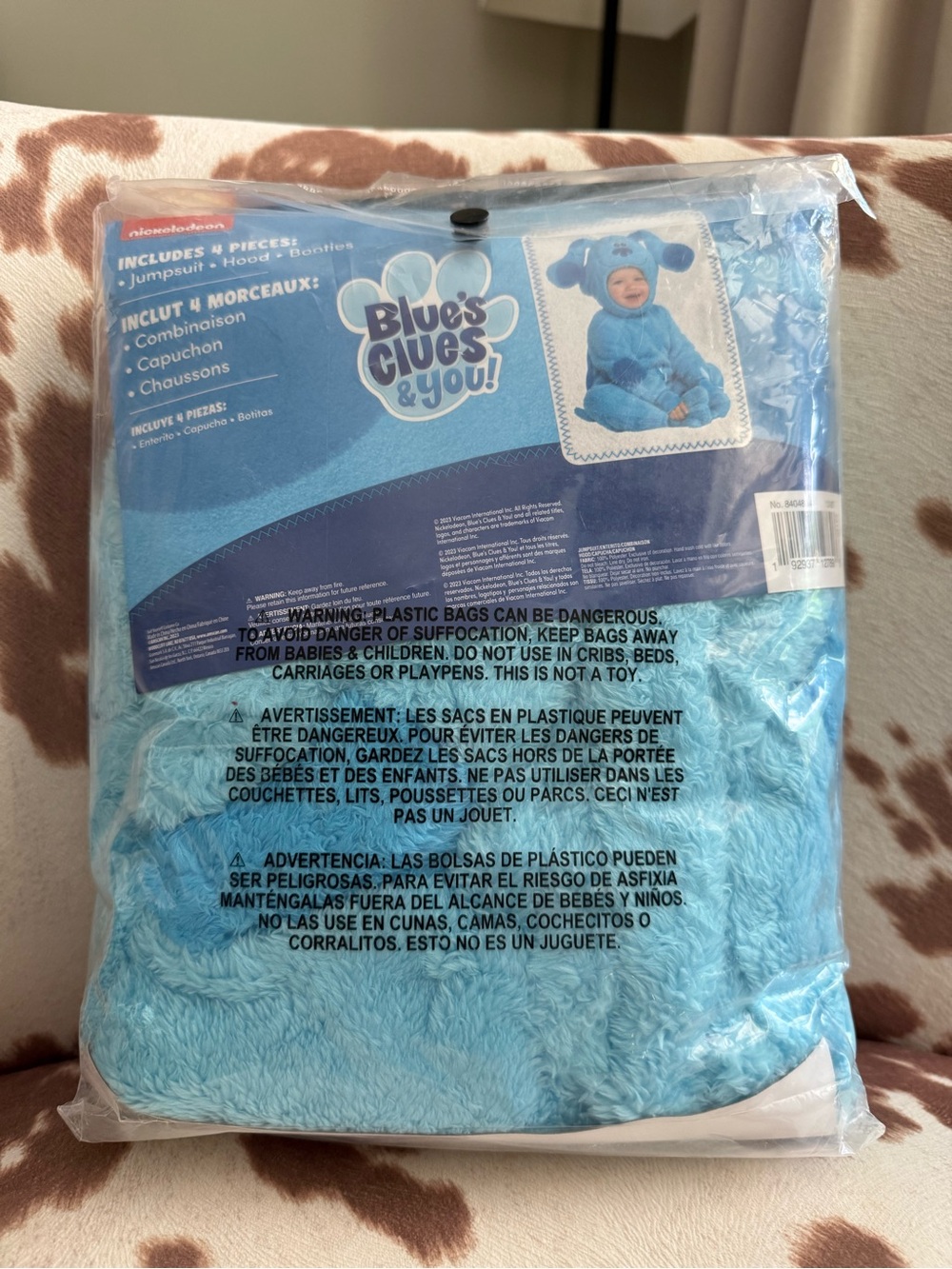 BRAND NEW Nickelodeon Blue's Clues & You Blue Infant Halloween Costume 6-12M - Picture 2 of 3